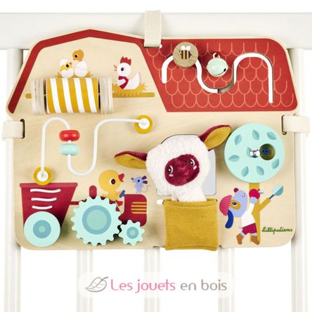 Wooden activity board Farm LL83745 Lilliputiens 3