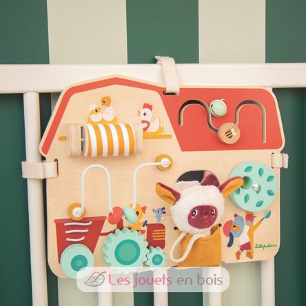 Wooden activity board Farm LL83745 Lilliputiens 5
