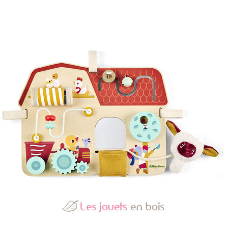Wooden activity board Farm LL83745 Lilliputiens 1