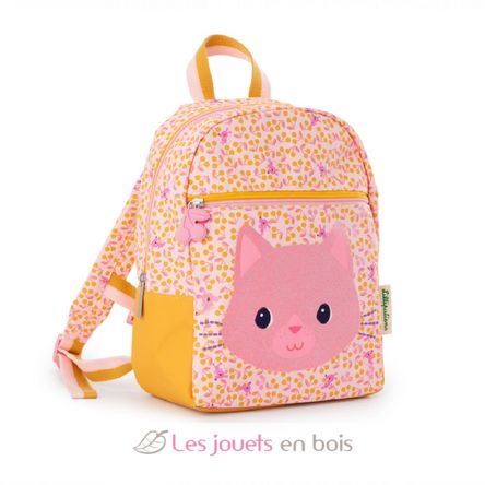 Jeanne the cat backpack LL84477 Lilliputiens 1