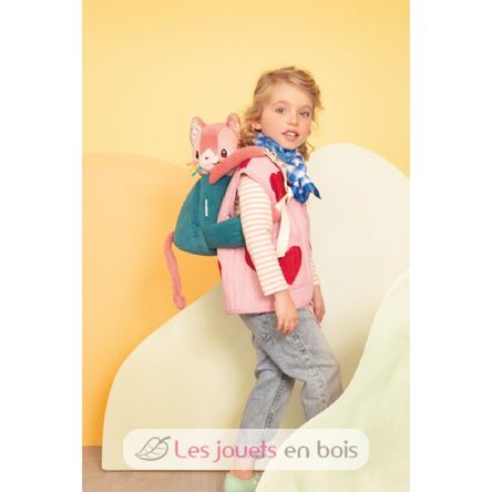 Soft backpack Jeanne the cat LI-84487 Lilliputiens 4