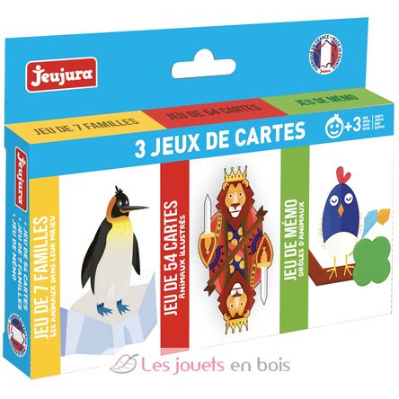Set of 3 Card Games JJ8452 Jeujura 1