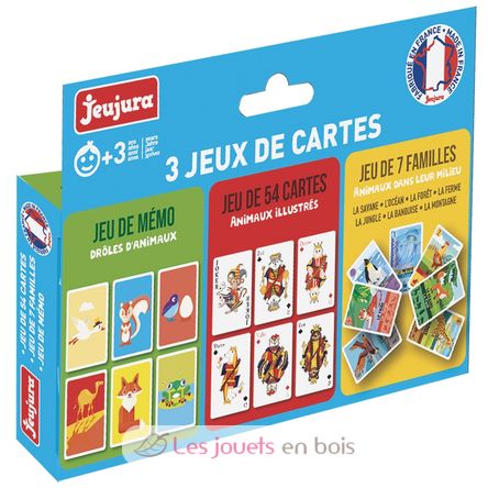 Set of 3 Card Games JJ8452 Jeujura 2