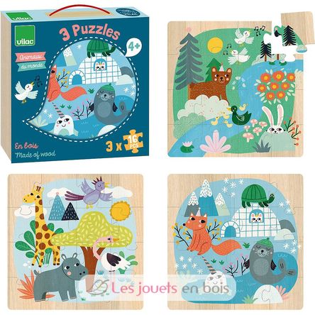 Puzzles Animals of the world V8530 Vilac 2