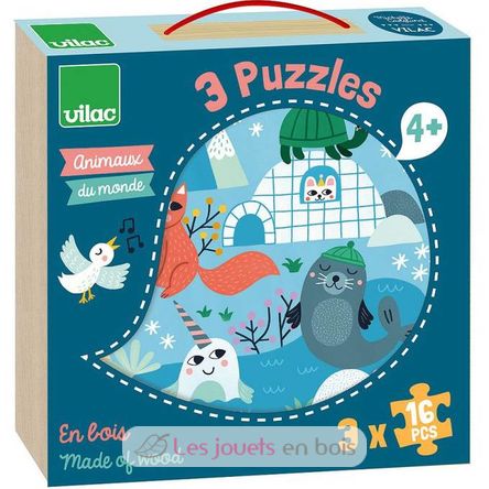 Puzzles Animals of the world V8530 Vilac 1