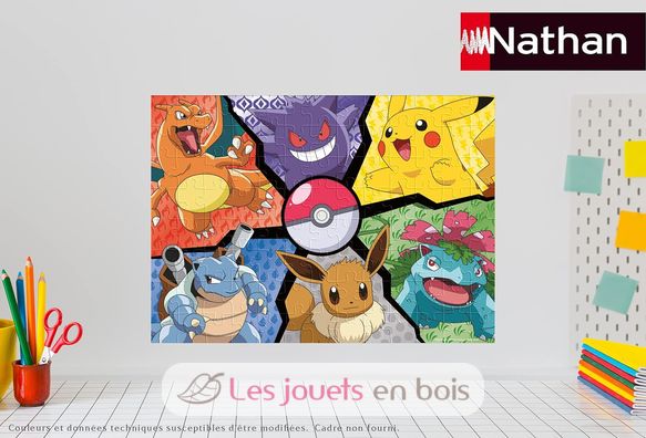 Puzzle Pikachu, Evoli and company 100 pcs N86188 Nathan 4