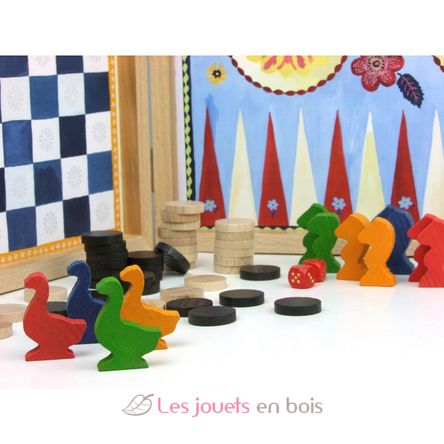 Set of classic games by Nathalie Lété V8635 Vilac 4