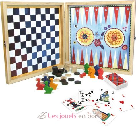 Set of classic games by Nathalie Lété V8635 Vilac 1