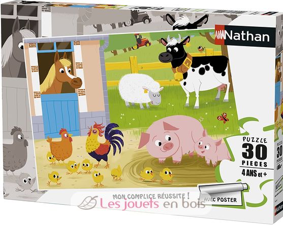 Puzzle My farm friends 30 pcs N863655 Nathan 1