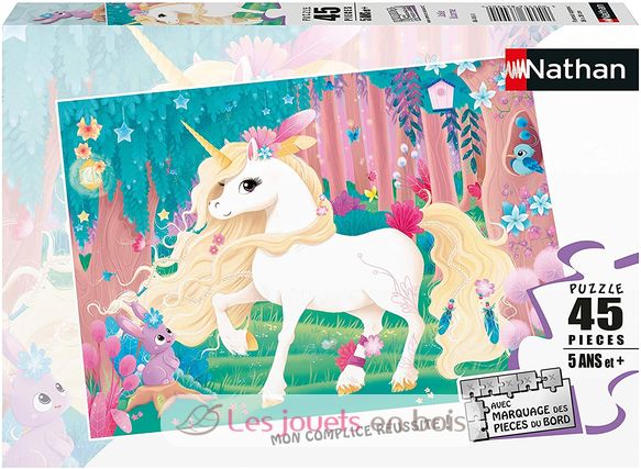 Puzzle Cute unicorn 45 pcs N864560 Nathan 1