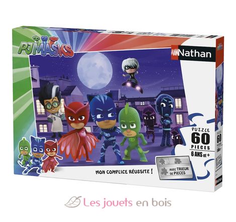 Puzzle PJ Masks vs. Super Villains 60 pcs N865857 Nathan 1