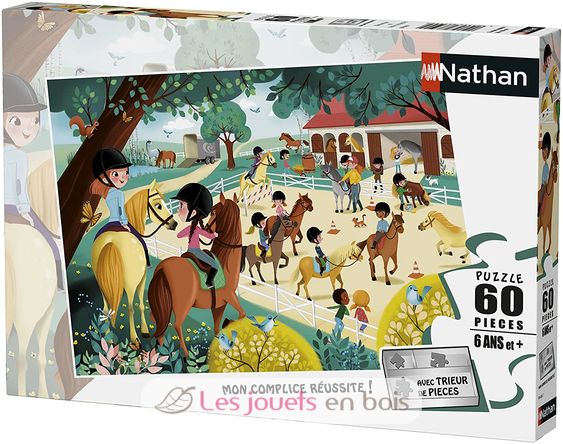 Puzzle Welcome to the equestrian center 60 pcs N866267 Nathan 1