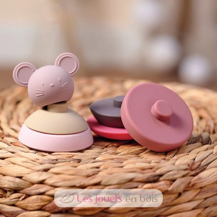 Pink Tumbler Toy Silicone NA875356 Nattou 2