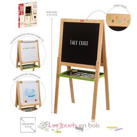 Wooden child's blackboard for drawing JJ8763 Jeujura 2