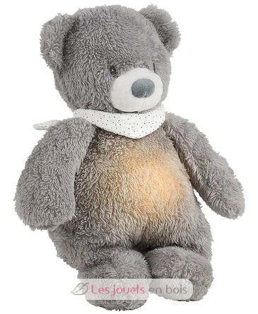 Night Light Cuddly Bear Sleepy - grey NA876629 Nattou 1