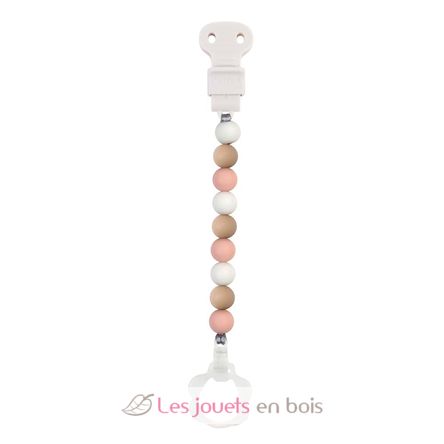 Dummy chain silicone pink white NA877619 Nattou 2
