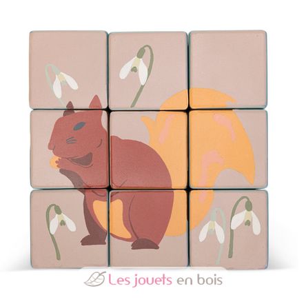Cart with animals block puzzle SE87857 Sevi 5