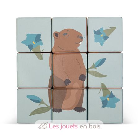 Cart with animals block puzzle SE87857 Sevi 6