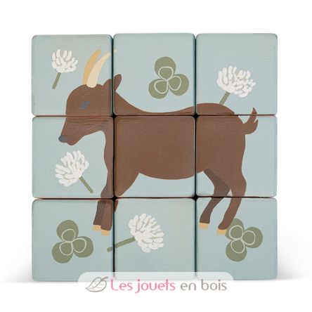 Cart with animals block puzzle SE87857 Sevi 7
