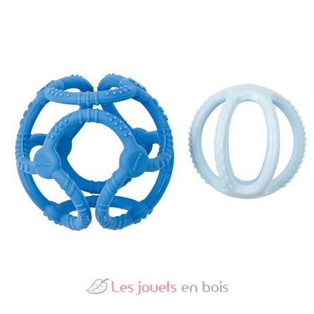 Set of 2 silicone balls blue NA879040 Nattou 2