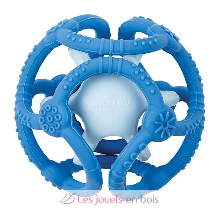 Set of 2 silicone balls blue NA879040 Nattou 1