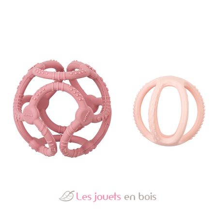 Set of 2 silicone balls pink NA879071 Nattou 2