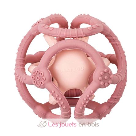 Set of 2 silicone balls pink NA879071 Nattou 1