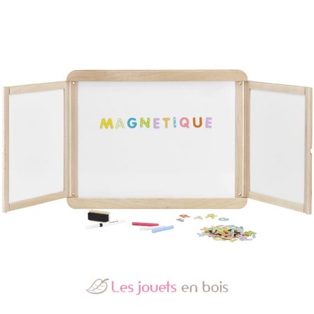 Magnetic whiteboard with 2 panels JJ8807 Jeujura 1