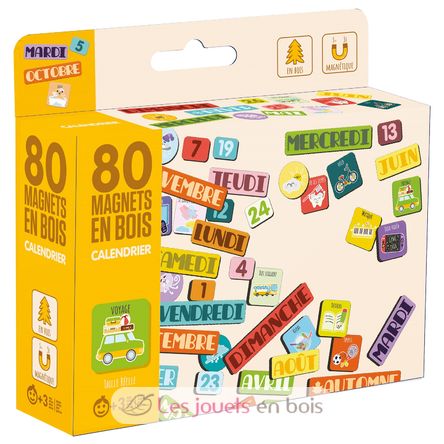 Wooden Calendar Magnets JJ8968 Jeujura 1