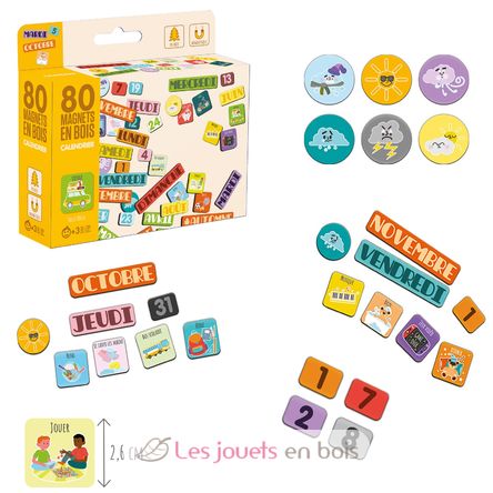 Wooden Calendar Magnets JJ8968 Jeujura 3