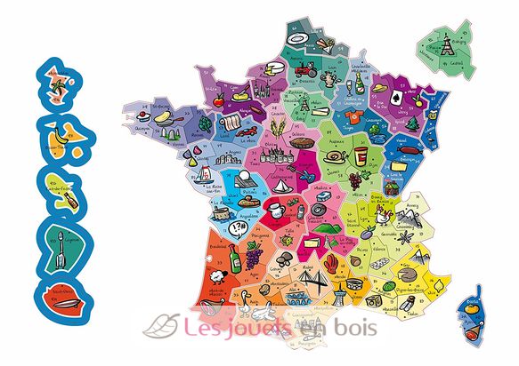 Magnetic France Map JJ8973 Jeujura 2