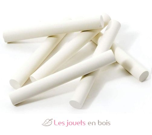 Box of 10 white chalks JJ8996 Jeujura 1