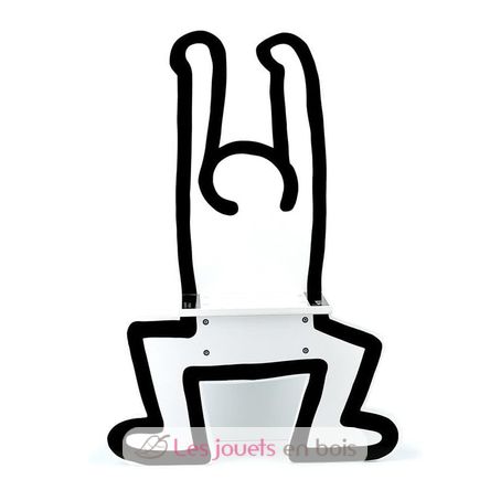 Keith Haring chair White V9220 Vilac 3