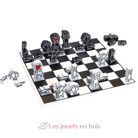 Chess game Keith Haring V9221 Vilac 3