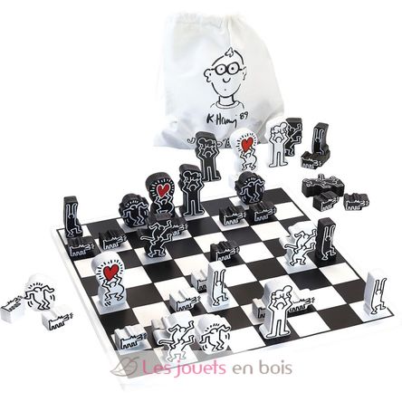 Chess game Keith Haring V9221 Vilac 5