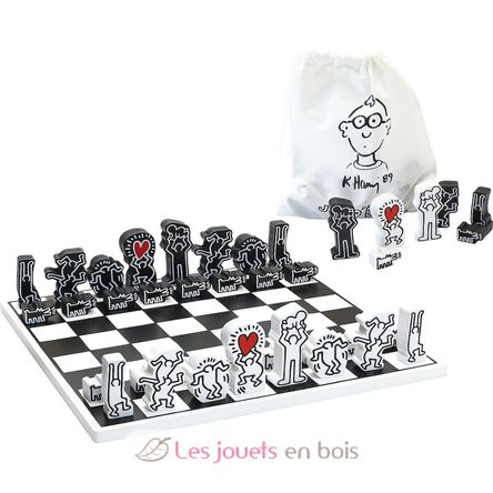 Chess game Keith Haring V9221 Vilac 2