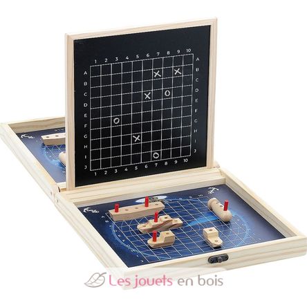 Wooden Sea Battle Vilac 9307 - Wooden Battle Ship - Wooden board game