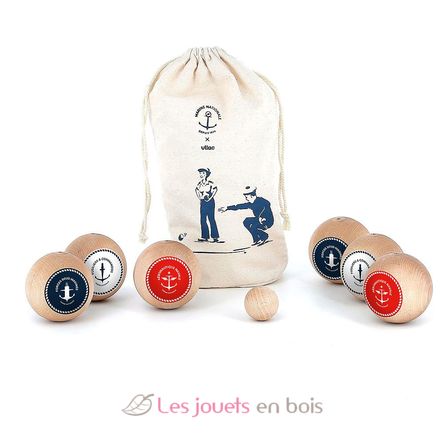 French Navy petanque balls set V9313 Vilac 1