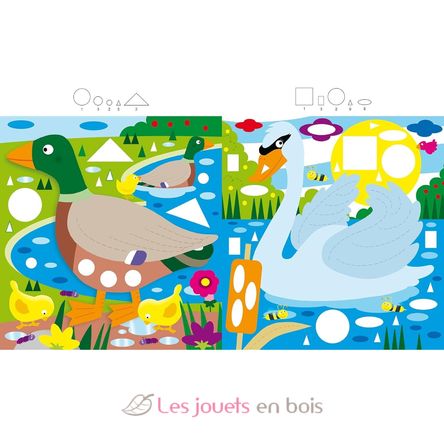 Colored stickers - The animals of the pond PI-7247 Piccolia 2