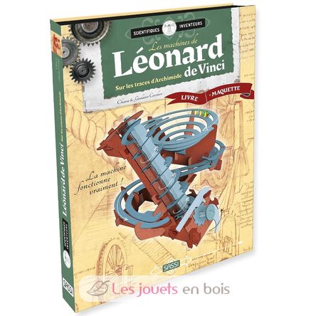Book and Model Leonardo da Vinci's Machines SJ-330016 Sassi Junior 1