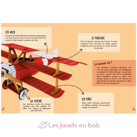 Book and 3D Airplane Model SJ-604394 Sassi Junior 4