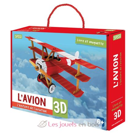 Book and 3D Airplane Model SJ-604394 Sassi Junior 1