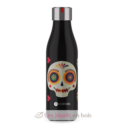 Insulated Bottle Sugar Skull 500ml A-4299 Les Artistes Paris 1