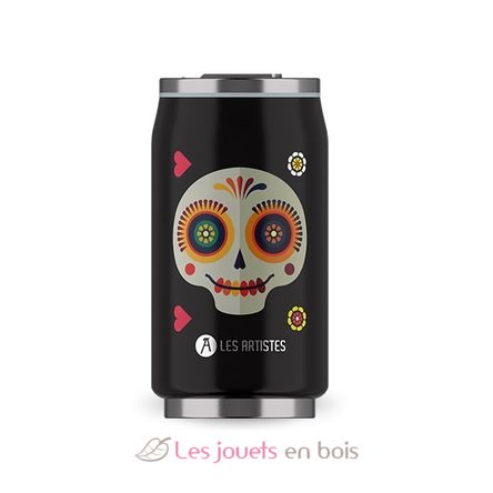 Insulated Can Sugar Skull 280ml A-4301 Les Artistes Paris 1