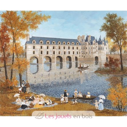 Castel at Chenonceau Delacroix A1025-350 Puzzle Michele Wilson 2