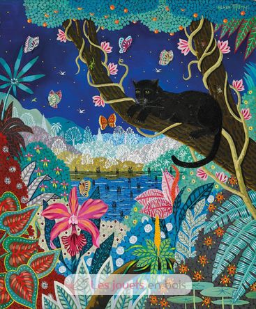 Black Panther at night by Alain Thomas A1106-350 Puzzle Michele Wilson 2