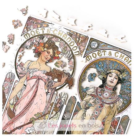 Champagne by Mucha A1110-500 Puzzle Michele Wilson 4