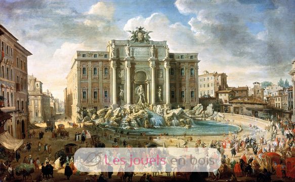 The Trevi Fountain in Rome by Panini A1113-650 Puzzle Michele Wilson 2