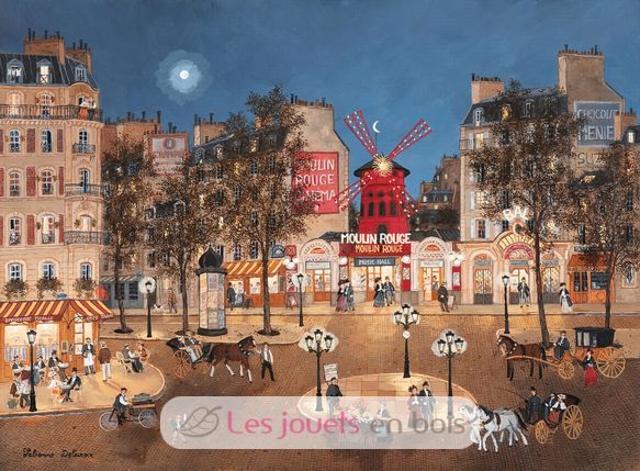 The Moulin Rouge by Delacroix A1119-1500 Puzzle Michele Wilson 2