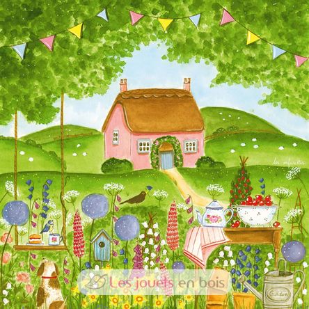 The Rosebud Cottage by Les Infusettes A1258-80 Puzzle Michele Wilson 2